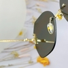 Mắt Kính Thời Trang Nữ - Kính Gucci Nữ Tráng Gương Bạc Tròng Vuông Cao Cấp Mã 2438