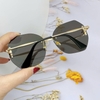 Mắt Kính Thời Trang Nữ - Kính Gucci Nữ Tráng Gương Bạc Tròng Vuông Cao Cấp Mã 2438
