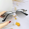 Mắt Kính Thời Trang Nữ - Kính Gucci Nữ Tròng Màu Xám Bầu Cao Cấp Full Box Mã B80-59