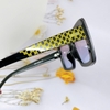 Mắt Kính Thời Trang Nữ - Kính Gucci Nữ Tròng Vuông Đen Tím Khói Cao Cấp Mã 6781