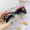 Mắt Kính Thời Trang Nữ - Kính Gucci Nữ Vuông Bảng To Đen Mix Đỏ Xanh Cao Cấp GC00836 Fullbox