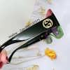Mắt Kính Thời Trang Nữ - Kính Gucci Nữ Vuông Bảng To Đen Mix Đỏ Xanh Cao Cấp GC00836 Fullbox
