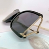 Mắt Kính Thời Trang Nữ - Kính Gucci Nữ Vuông Đen Mặt Cắt Gọng Kim Loại Cao Cấp Kèm Hộp X6026