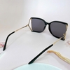 Mắt Kính Thời Trang Nữ - Kính Gucci Nữ Vuông Đen Mặt Cắt Gọng Kim Loại Cao Cấp Kèm Hộp X6026
