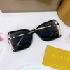 Mắt Kính Thời Trang Nữ - Kính Gucci Nữ Vuông Đen Mặt Cắt Gọng Kim Loại Cao Cấp Kèm Hộp X6026