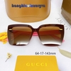 Mắt Kính Thời Trang Nữ - Kính Gucci Nữ Vuông Đen Nâu Gọng Hồng Form Nhỏ Cao Cấp Mã 3965
