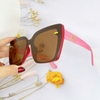 Mắt Kính Thời Trang Nữ - Kính Gucci Nữ Vuông Đen Nâu Gọng Hồng Form Nhỏ Cao Cấp Mã 3965
