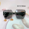 Mắt Kính Thời Trang Nữ - Kính Gucci Nữ Vuông Màu Đen Khói Tràn Viền Gọng Kem Sữa Cao Cấp 2206