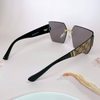Mắt Kính Thời Trang Nữ - Kính Gucci Nữ Vuông Màu Đen Khói Tràn Viền Gọng Kem Sữa Cao Cấp 2206