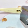 Mắt Kính Thời Trang Nữ - Kính Gucci Nữ Vuông Màu Đen Khói Tràn Viền Gọng Trắng Ngà Cao Cấp Mã 2206