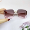 Mắt Kính Thời Trang Nữ - Kính Gucci Nữ Vuông Màu Hồng Tím Khói Tràn Viền Gọng Sữa Cao Cấp Mã 2206