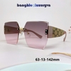 Mắt Kính Thời Trang Nữ - Kính Gucci Nữ Vuông Màu Hồng Tím Khói Tràn Viền Gọng Sữa Cao Cấp Mã 2206