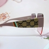 Mắt Kính Thời Trang Nữ - Kính Gucci Nữ Vuông Màu Hồng Tím Khói Tràn Viền Gọng Sữa Cao Cấp Mã 2206