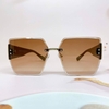Mắt Kính Thời Trang Nữ - Kính Gucci Nữ Vuông Màu Nâu Tràn Viền Gọng Sữa Cao Cấp Mã 2206