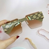Mắt Kính Thời Trang Nữ - Kính Gucci Nữ Vuông Màu Nâu Tràn Viền Gọng Sữa Cao Cấp Mã 2206