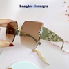 Mắt Kính Thời Trang Nữ - Kính Gucci Nữ Vuông Màu Nâu Tràn Viền Gọng Sữa Cao Cấp Mã 2206