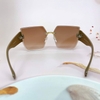 Mắt Kính Thời Trang Nữ - Kính Gucci Nữ Vuông Màu Nâu Tràn Viền Gọng Sữa Cao Cấp Mã 2206