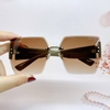 Mắt Kính Thời Trang Nữ - Kính Gucci Nữ Vuông Màu Nâu Tràn Viền Gọng Sữa Cao Cấp Mã 2206