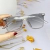 Mắt Kính Thời Trang Nữ - Kính Gucci Nữ Vuông Màu Xám Form Nhỏ Full Box Mã Z65-104