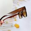 Mắt Kính Thời Trang Nữ - Kính Gucci Nữ Vuông Nâu Cao Cấp Kèm Hộp Hãng Mã 5006