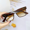 Mắt Kính Thời Trang Nữ - Kính Gucci Nữ Vuông Nâu Cao Cấp Kèm Hộp Hãng Mã 5006
