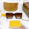 Mắt Kính Thời Trang Nữ - Kính Gucci Nữ Vuông Nâu Hổ Phách Gọng Kim Loại Cao Cấp X6077 Full Box