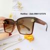 Mắt Kính Thời Trang Nữ - Kính Gucci Nữ Vuông Nâu Logo Cao Cấp 1102 Full Box