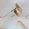Mắt Kính Thời Trang Nữ - Kính Gucci Nữ Vuông Ombre Hồng Mặt Cắt Gọng Kim Loại Cao Cấp Kèm Hộp X6026