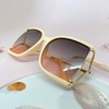 Mắt Kính Thời Trang Nữ - Kính Gucci Nữ Vuông Ombre Hồng Mặt Cắt Gọng Kim Loại Cao Cấp Kèm Hộp X6026