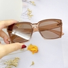 Mắt Kính Thời Trang Nữ - Kính Gucci Nữ Vuông Trà Cao Cấp Kèm Hộp Hãng Mã 5006