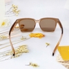 Mắt Kính Thời Trang Nữ - Kính Gucci Nữ Vuông Trà Cao Cấp Kèm Hộp Hãng Mã 5006