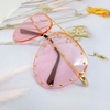 Mắt Kính Thời Trang Nữ - Kính Louis Vuitton Nữ Màu Hồng Pastel Đinh Tán Gọng Kim Loại Z0922U
