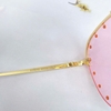 Mắt Kính Thời Trang Nữ - Kính Louis Vuitton Nữ Màu Hồng Pastel Đinh Tán Gọng Kim Loại Mã Z0922U