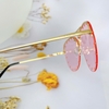 Mắt Kính Thời Trang Nữ - Kính Louis Vuitton Nữ Màu Hồng Pastel Đinh Tán Gọng Kim Loại Z0922U
