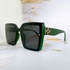 Mắt Kính Thời Trang Nữ - Kính Louis Vuitton Nữ Vuông Đen Gọng Xanh Tròng Polarized 2663