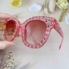 Mắt Kính Thời Trang Nữ - Kính Râm Nữ Màu Hồng Đính Ngôi Sao Cao Cấp 5700
