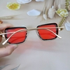 Mắt Kính Thời Trang Nữ - Kính Salvatore Ferragamo Nữ Màu Cam Gọng Kim Loại Cao Cấp
