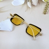 Mắt Kính Thời Trang Nữ - Kính Salvatore Ferragamo Nữ Màu Vàng Gọng Kim Loại Cao Cấp