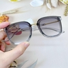 Mắt Kính Thời Trang Nữ - Kính V Nữ Màu Xám Lông Chuột Viền Kim Loại Cao Cấp Mã Z65-083