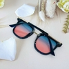 Mắt Kính Thời Trang Nữ - Kính V Nữ Ombre Hồng Xanh Viền Kim Loại Cao Cấp Mã Z65-083