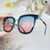 Mắt Kính Thời Trang Nữ - Kính V Nữ Ombre Hồng Xanh Viền Kim Loại Cao Cấp Mã Z65-083