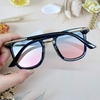 Mắt Kính Thời Trang Nữ - Kính V Nữ Ombre Hồng Xanh Viền Kim Loại Cao Cấp Mã Z65-083
