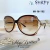 Mắt Kính Thời Trang Nữ Tròng Bầu - Kính Chanel Nữ Nâu Gọng Hoa Tròng Polarized Cao Cấp 1725