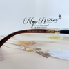Mắt Kính Thời Trang Nữ Tròng Bầu - Kính Chanel Nữ Nâu Gọng Hoa Tròng Polarized Cao Cấp 1725