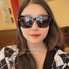 Mắt Kính Thời Trang Nữ Mắt Mèo - Kính Chanel Nữ Màu Đen Gọng Đính Logo