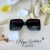 Mắt Kính Thời Trang Nữ Tròng Vuông - Kính Chanel Nữ Đen Gọng Xanh Olive Mã 6023