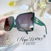 Mắt Kính Thời Trang Nữ Tròng Vuông - Kính Chanel Nữ Đen Gọng Xanh Olive Mã 6023