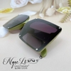 Mắt Kính Thời Trang Nữ Tròng Vuông - Kính Chanel Nữ Màu Đen Gọng Màu Xanh Bơ Mã 6023
