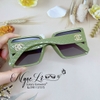 Mắt Kính Thời Trang Nữ Tròng Vuông - Kính Chanel Nữ Màu Đen Gọng Màu Xanh Bơ Mã 6023