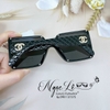 Mắt Kính Thời Trang Nữ Tròng Vuông - Kính Chanel Nữ Màu Đen Mã SP 6023